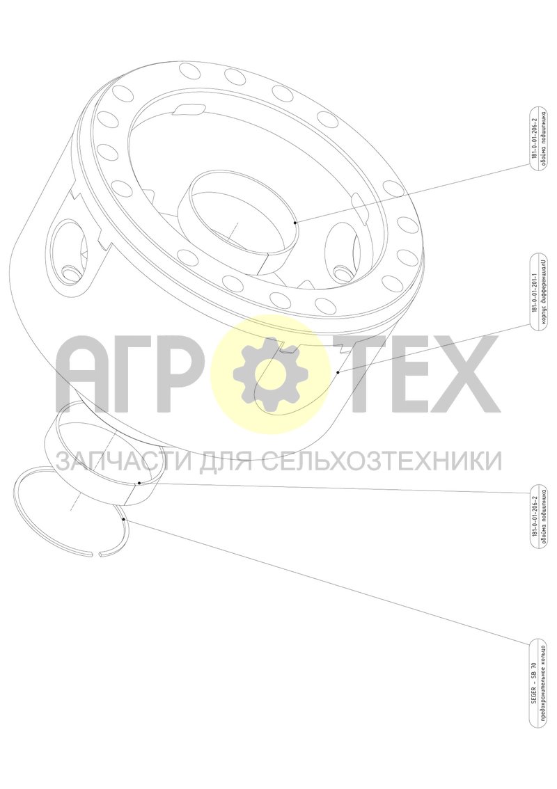 Чертеж Корпус комплектный (181-9-01-201-1)